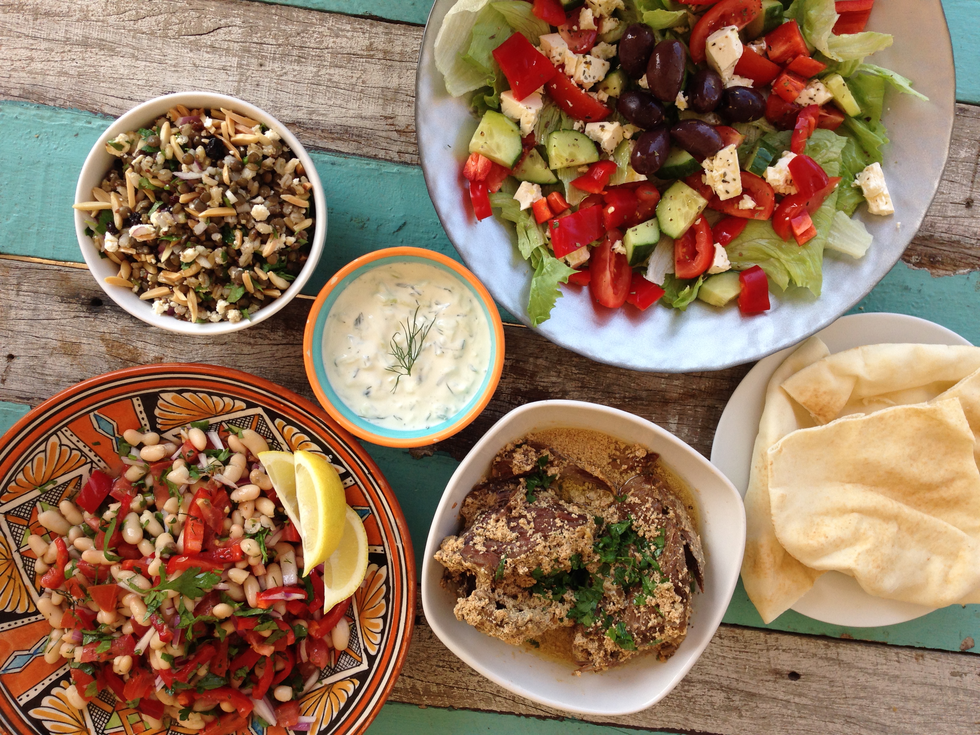 Greek Shared family table