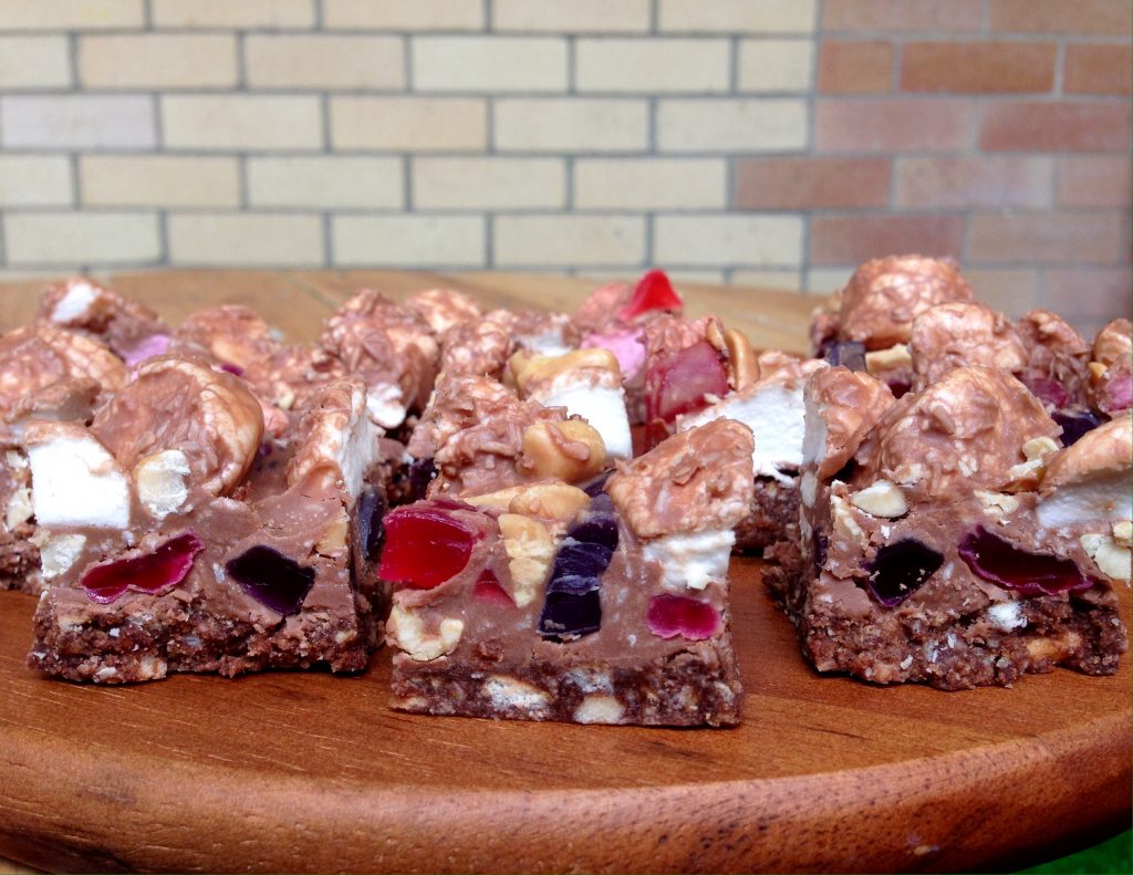 Indulgent Rocky Road Slice Carly S Recipe