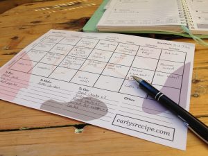 free meal planner organised