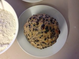 Homemade Christmas boiled pudding