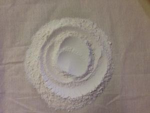 flour and sugar pudding skin
