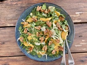 Rocket Fennel Walnut Salad